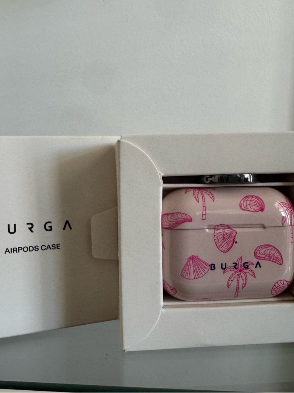 BURGA Pink Shell & Palm Beach Please AirPods Pro 3 Case